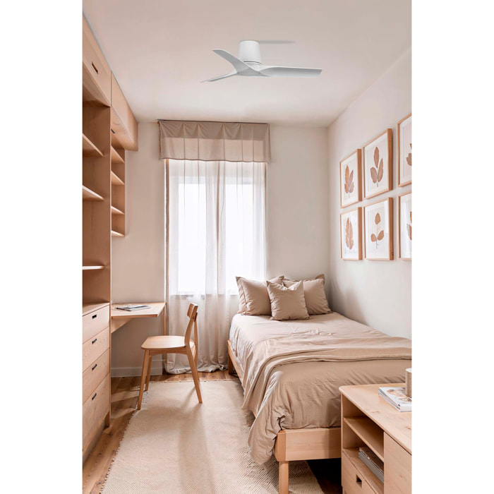 HEY TUB S Ventilateur de plafond blanc TUYA