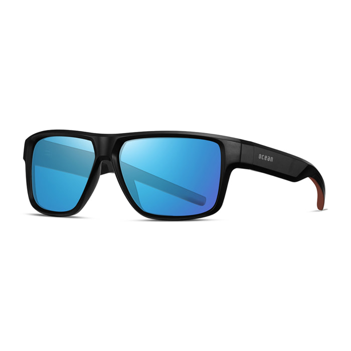 Gafas de sol OCEAN SNOW - Negro mate / Polarizada revo azules
