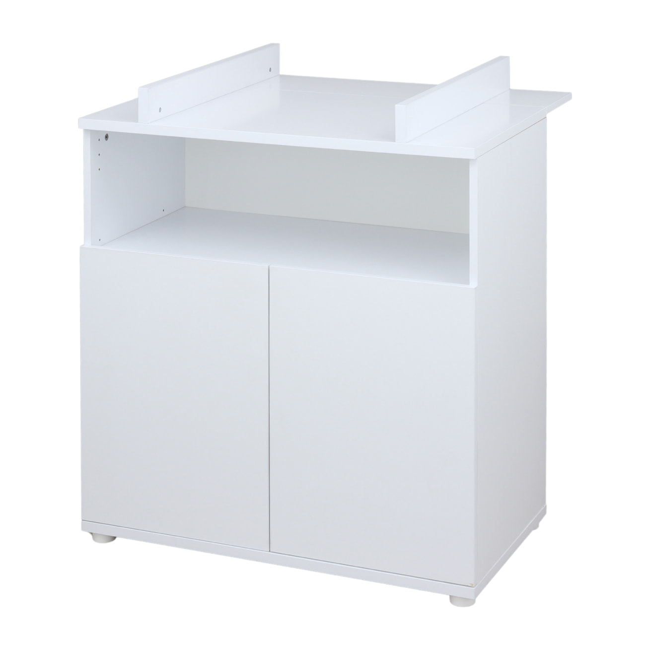 Commode à langer bébé 2 portes blanc ultra