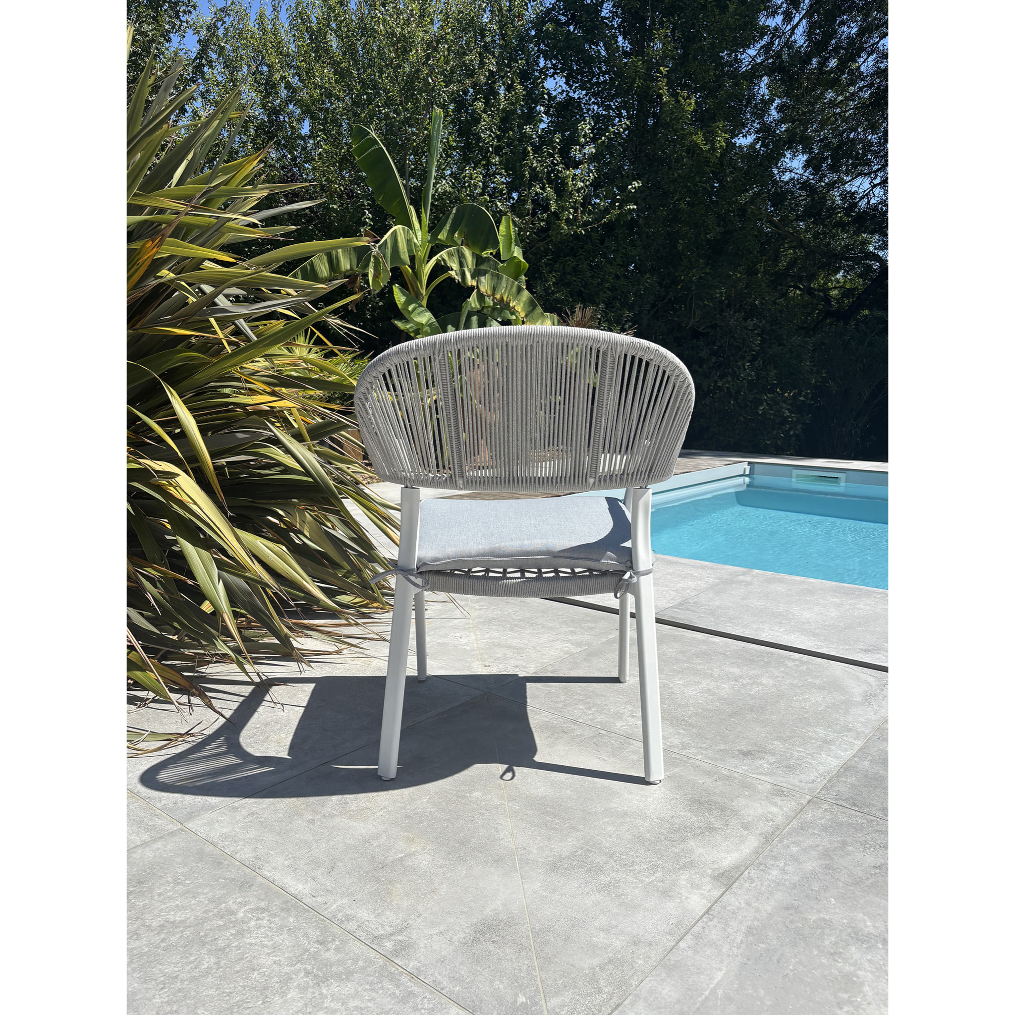 ABELLA - Fauteuil de jardin - Blanc