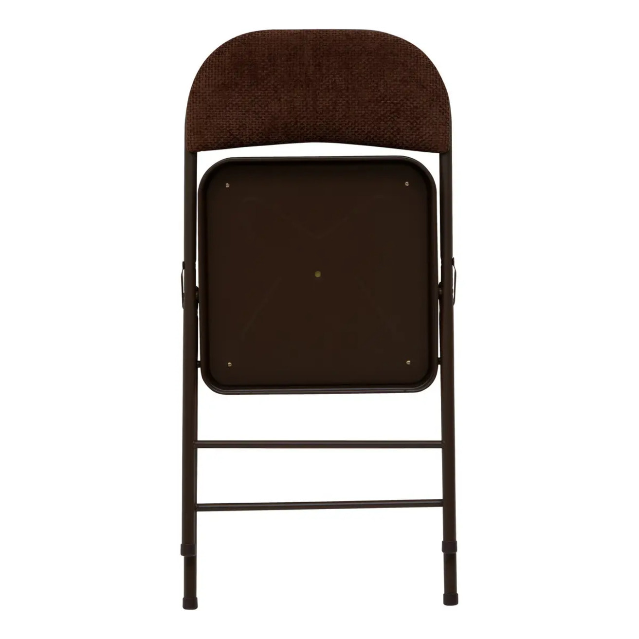 Chaise pliante avec assise renforcée velours Flexy+ marron