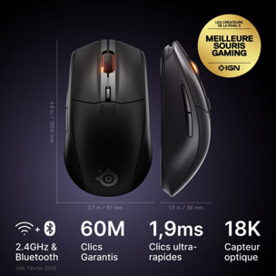 Souris Gamer Sans Fil STEELSERIES Rival 3 WL Gen 2 Noir