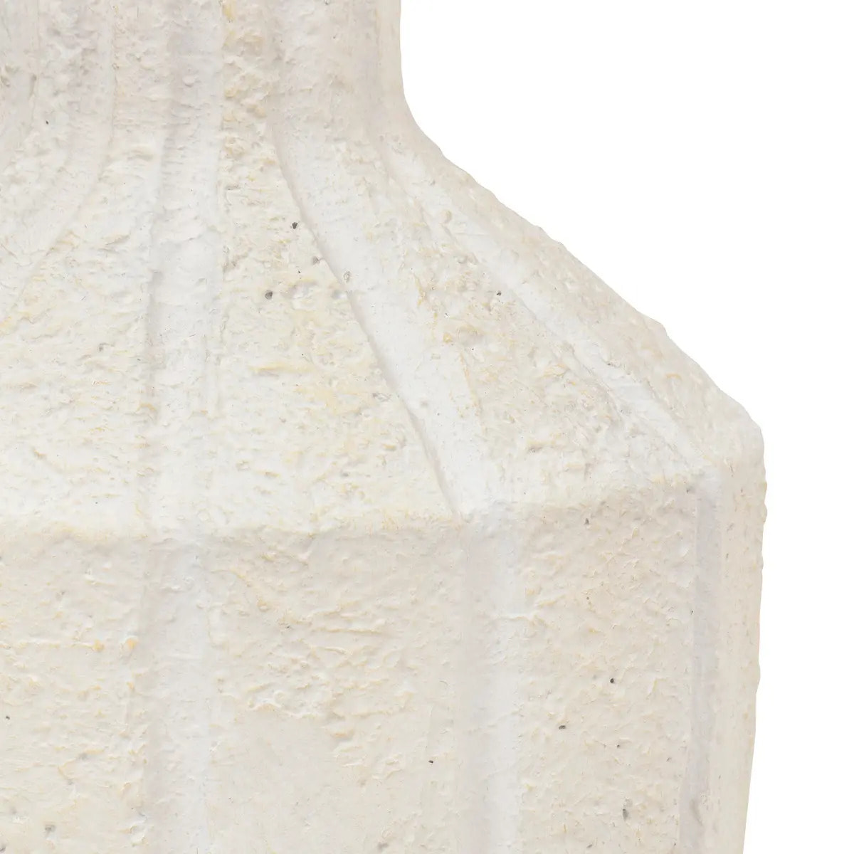 Vase antique "Nolwi" céramique blanc H48cm