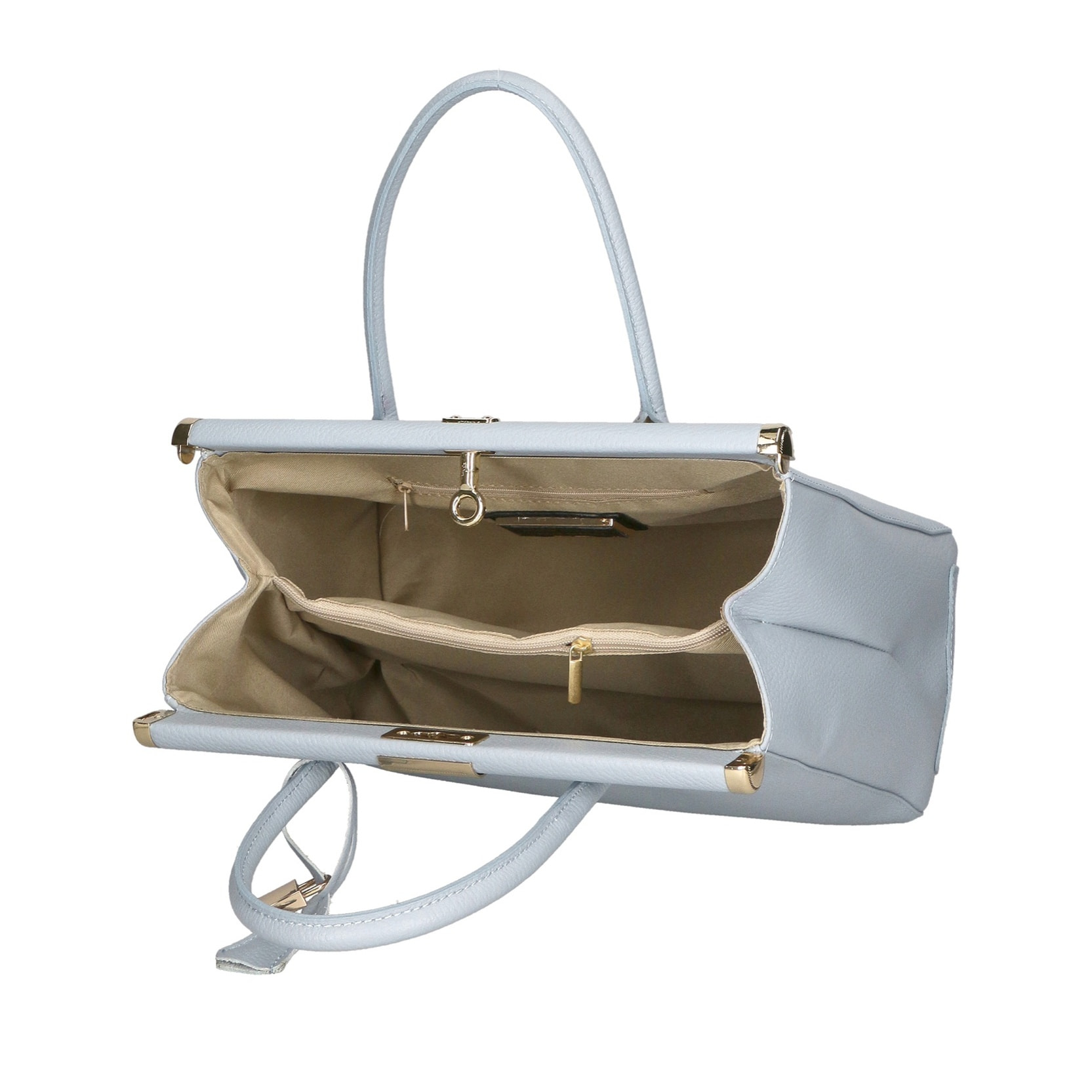 Borsa a mano da donna - Modello Aleria - Vera pelle - 35.0 x 26.0 x 16.0 cm