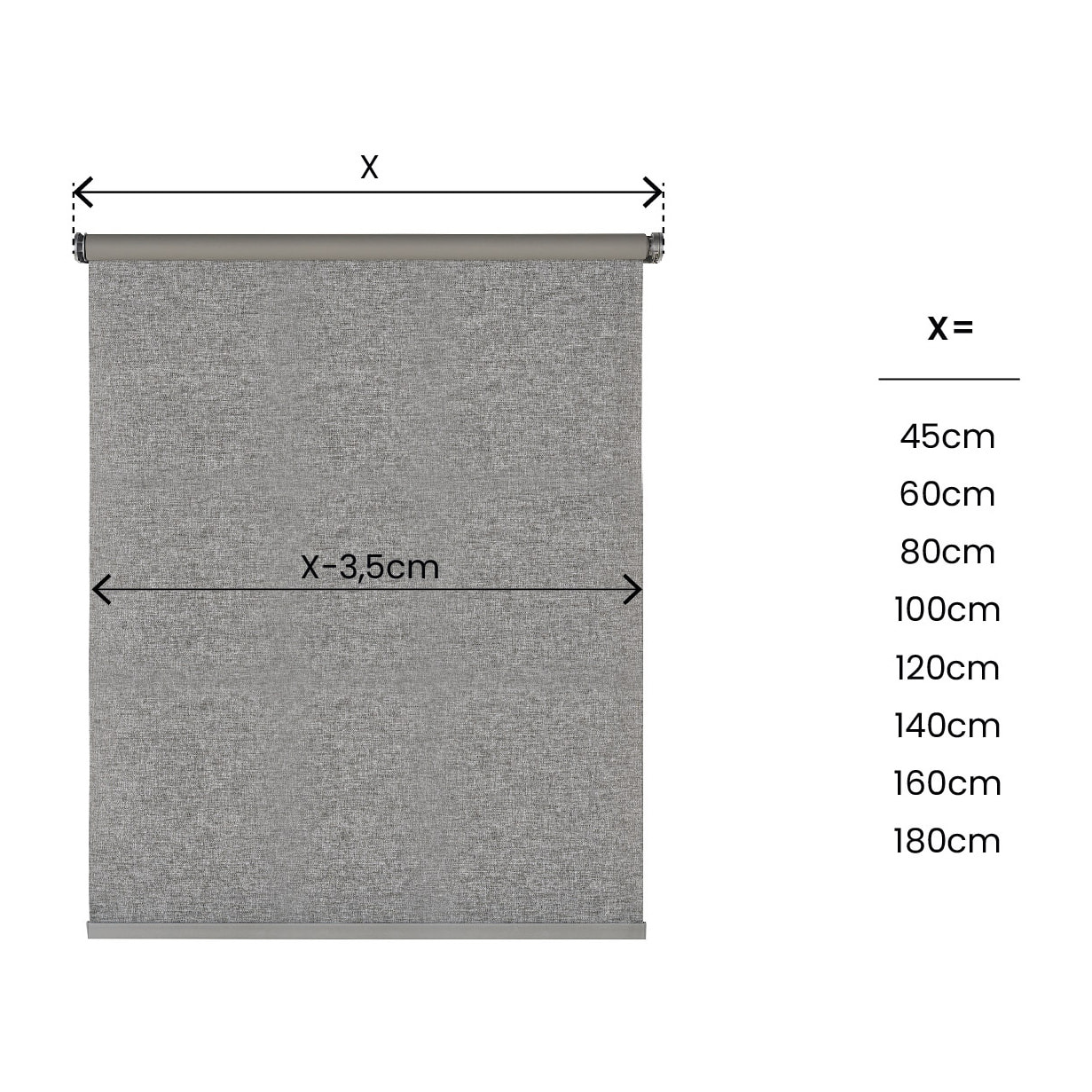 Estor motorizado Opaco DREAM texture Gris