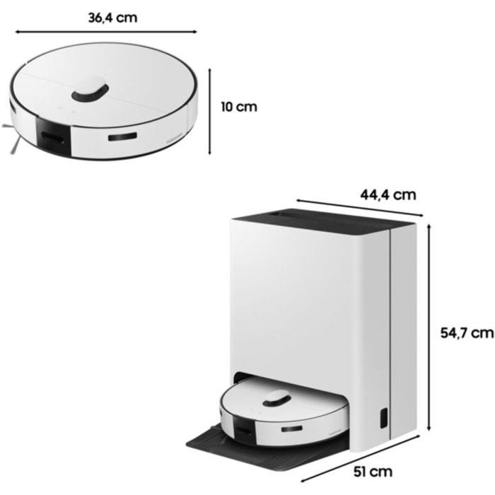 Robot Aspirateur Laveur SAMSUNG Jet Bot Combo VR7MD96B14G