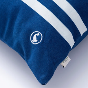 Set de 2 cojines 40x40cm 100% algodón 300gsm color azul marino el ganso