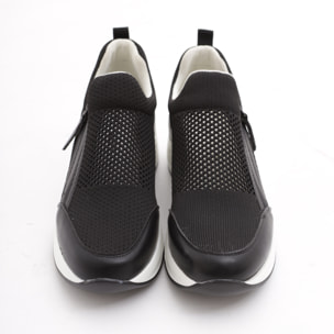 SNEAKERS RETE CHOCOLA' NERO