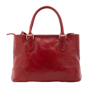 Borsa a tracolla  da donna In Vera pelle Made in Italy 28x43x16 cm