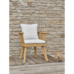 LISO - Fauteuil de jardin avec coussins - Acacia