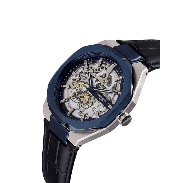 Reloj Pierre Cardin CF.1002.LB.3 Hombre Analogico Automatico con Correa de Cuero