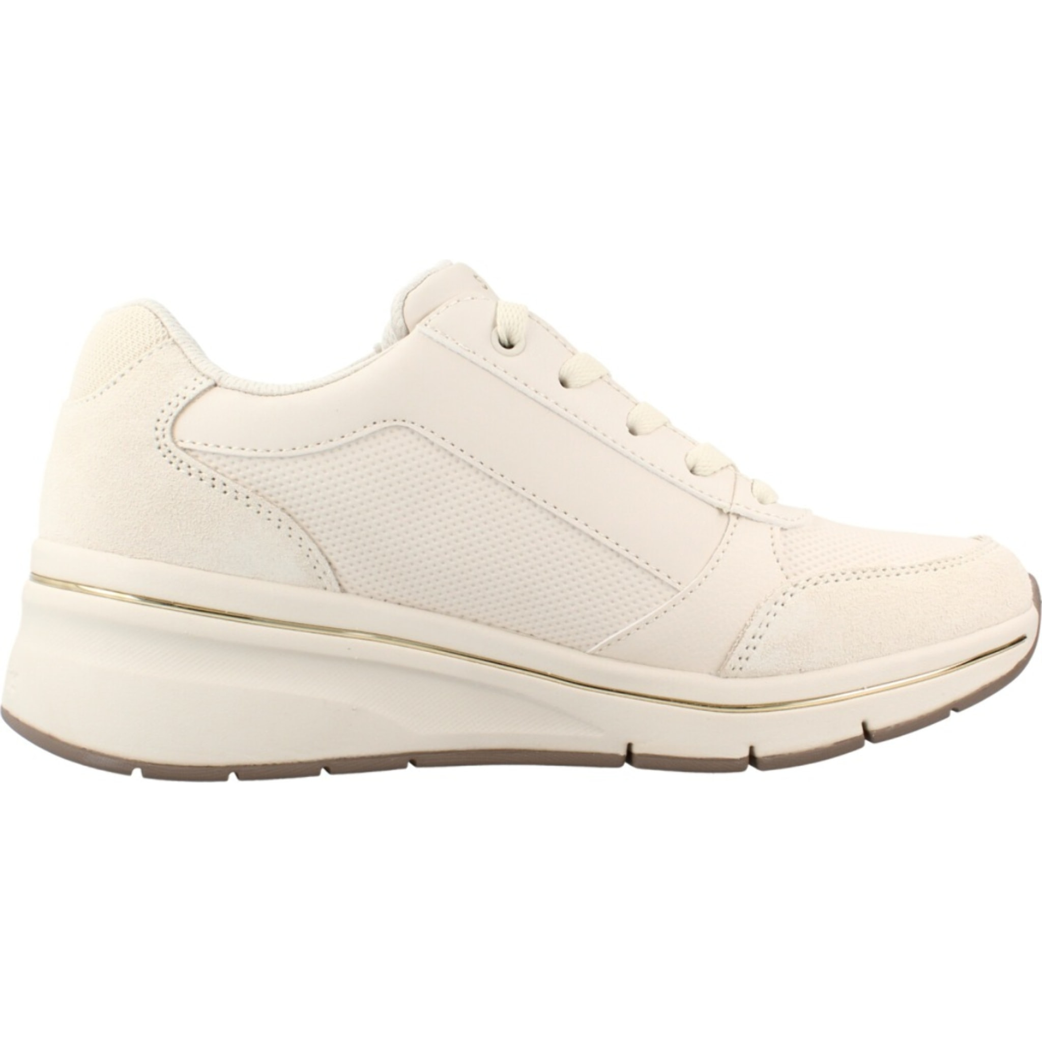 Sneakers De  Mujer 190370s Billion Flex Luxe Up Beis