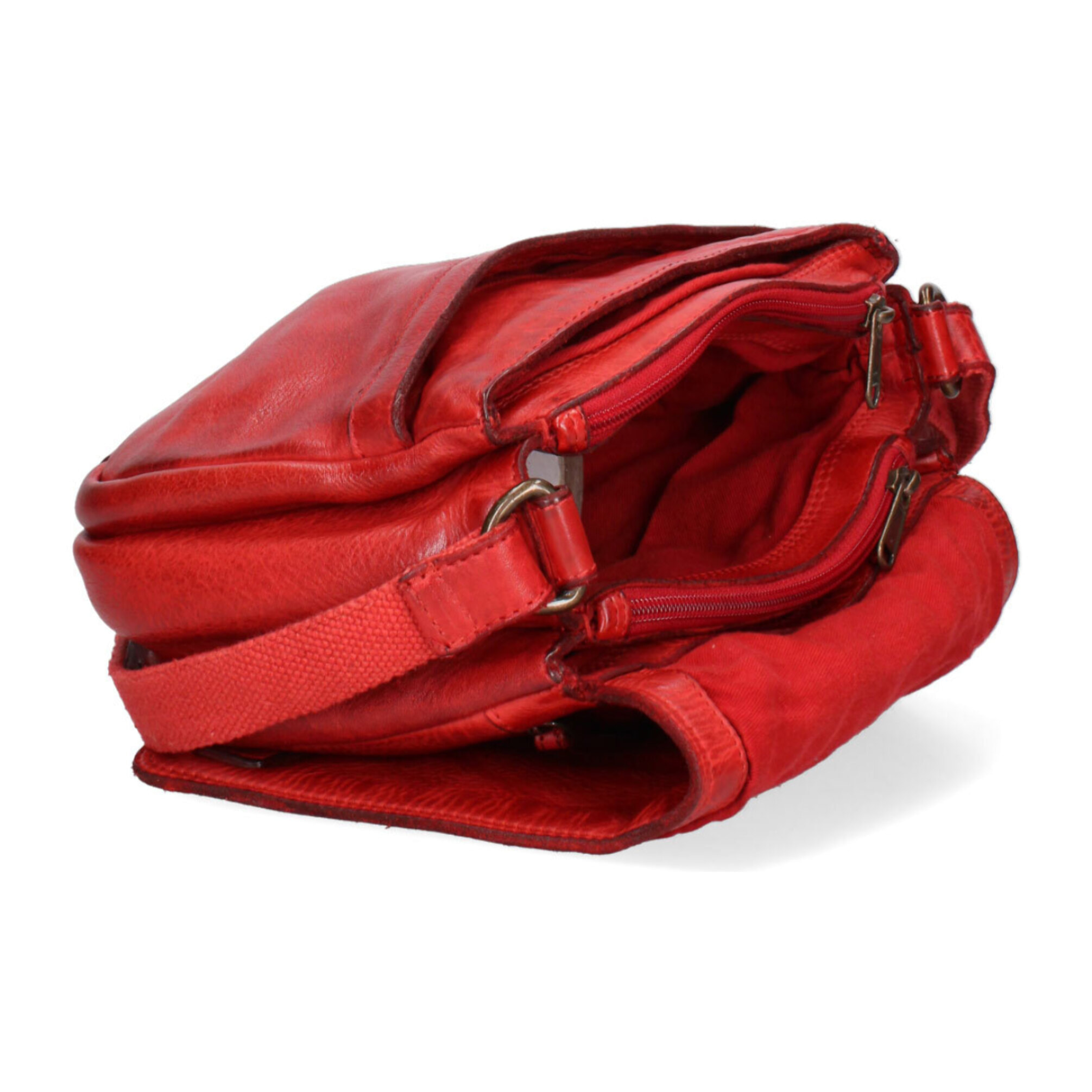 Borsa a tracolla  da uomo In Vera pelle Made in Italy 23x21x8 cm