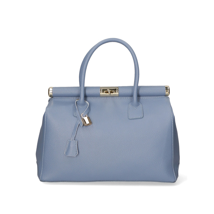 Borsa a mano da donna - Modello Aleria - Vera pelle - 35.0 x 26.0 x 16.0 cm