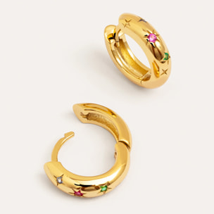 Orecchino Spark Color Placcato Oro