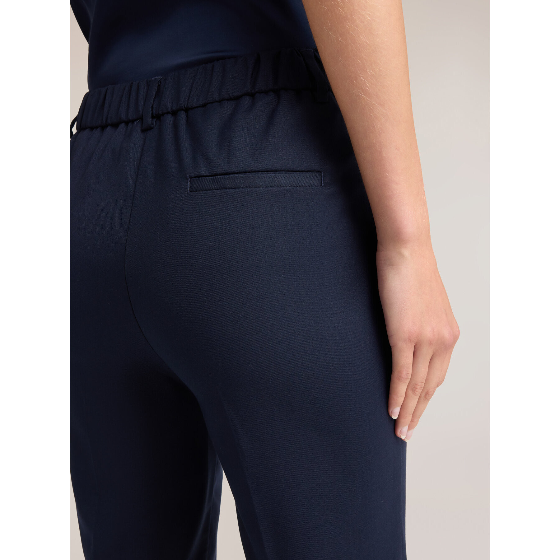 Motivi - Pantaloni regular in cady - Blu