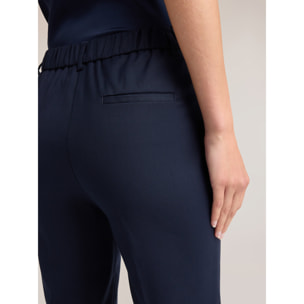 Motivi - Pantaloni regular in cady - Blu