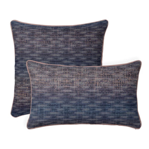 Taie d'oreiller satin de coton imprimé orange marine Mist nocturne