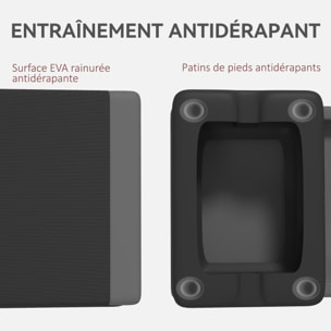 Stepper fitness hauteur réglable max. 250Kg gris noir