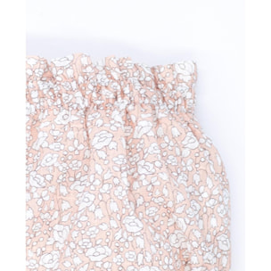 Ranita de flores rosas, goma en cintura y en las piernas.