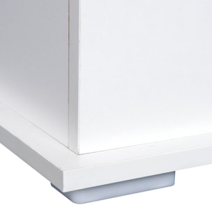 Coffre malle de rangement coffre à jouets dim. 100L x 40l x 40H cm panneaux particules blanc
