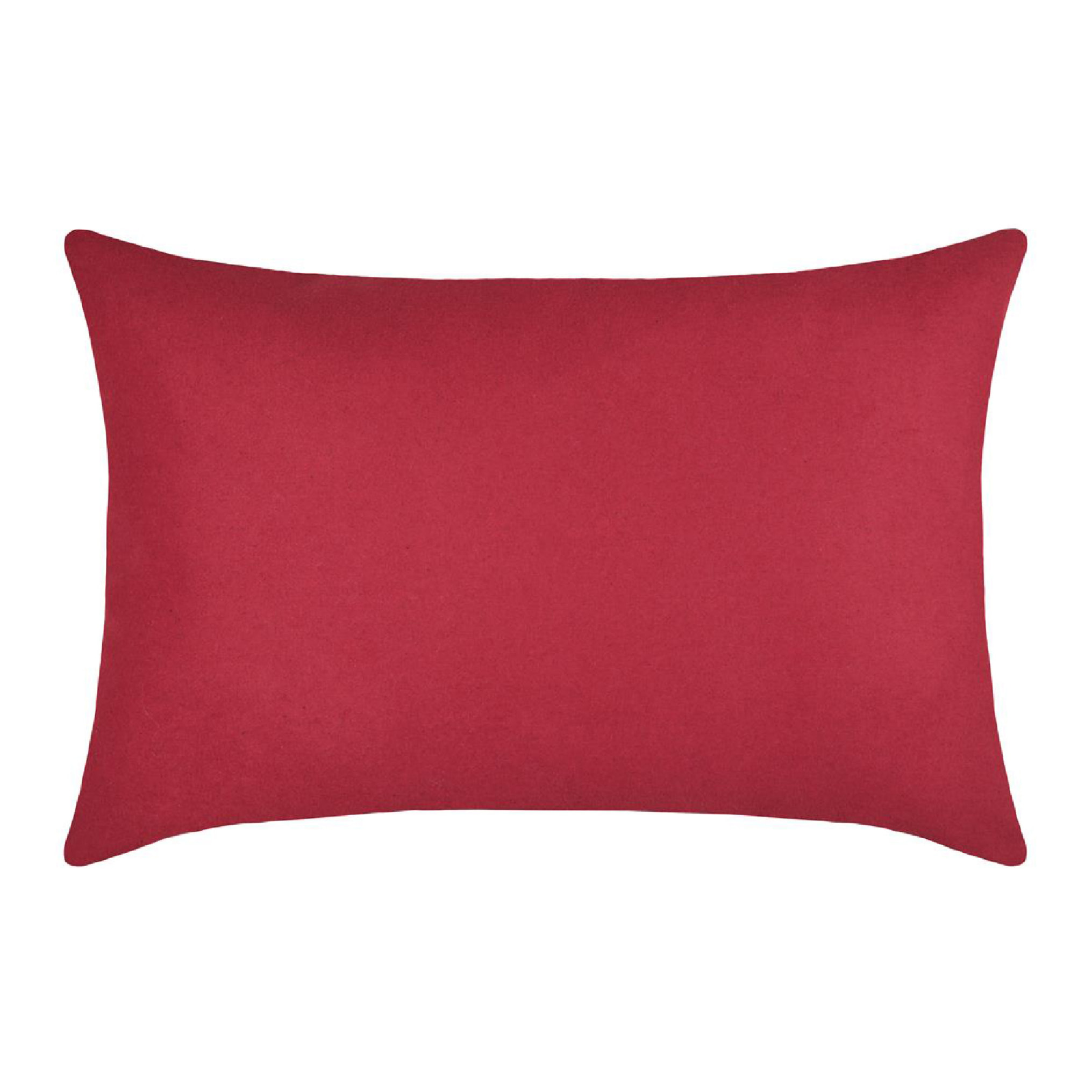 Coussin rectangulaire cerf esprit chalet brodé - Rouge