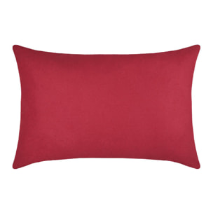 Coussin rectangulaire cerf esprit chalet brodé - Rouge