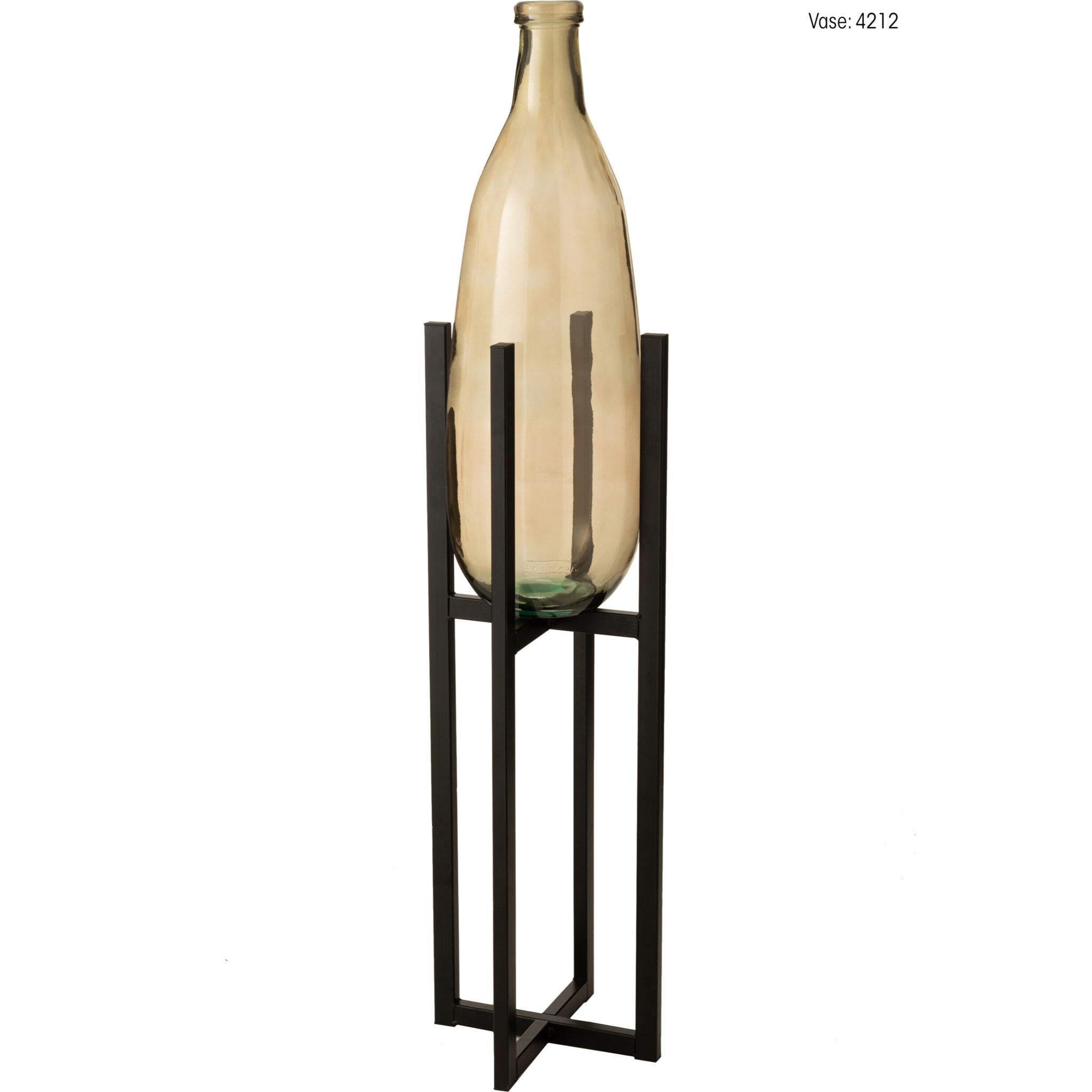 J-Line pied pour Cache-Pot/Panier Elsa - métal - noir - large