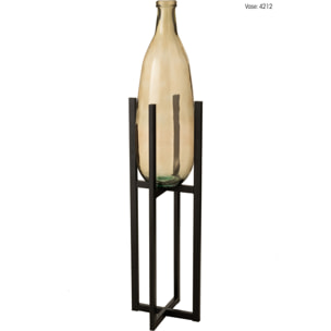 J-Line pied pour Cache-Pot/Panier Elsa - métal - noir - large