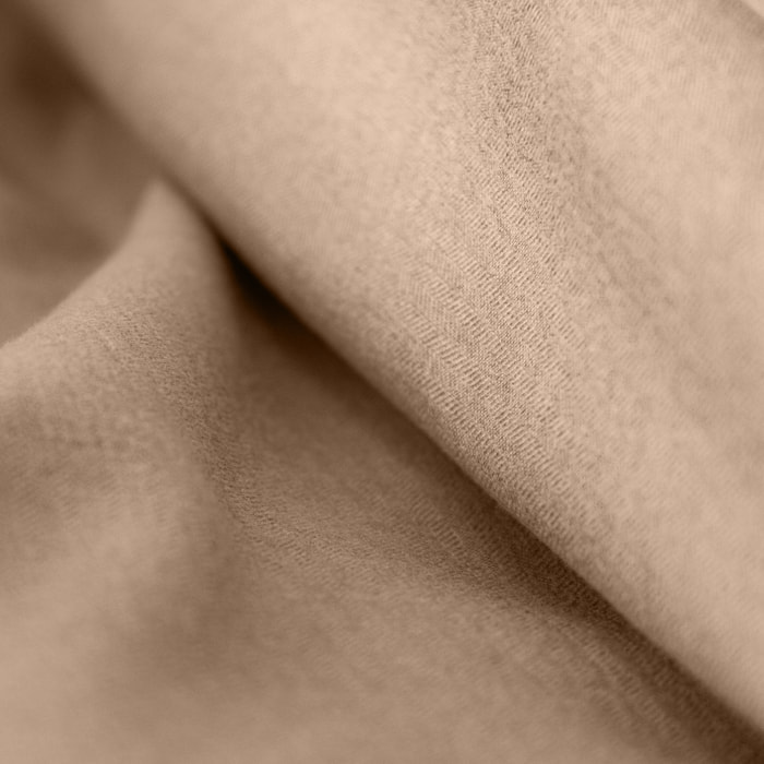 Parure de lit 3 pièces sensation flanelle - Beige