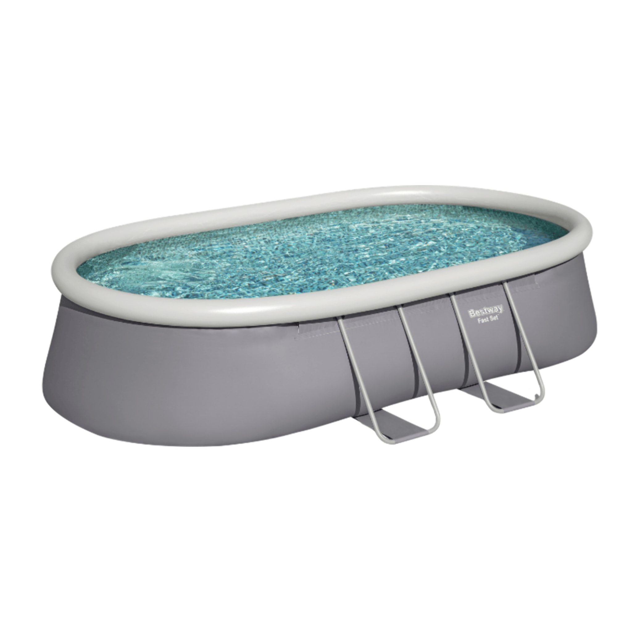 Bestway Piscine gonflable ovale Bestway Fast Set 488 x 305 x 107 cm grise