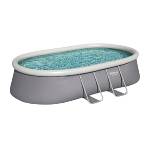 Bestway Piscine gonflable ovale Bestway Fast Set 488 x 305 x 107 cm grise