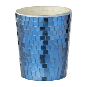 J-Line bougie parfumée Miroir - Moon Water & Sage - verre - bleu