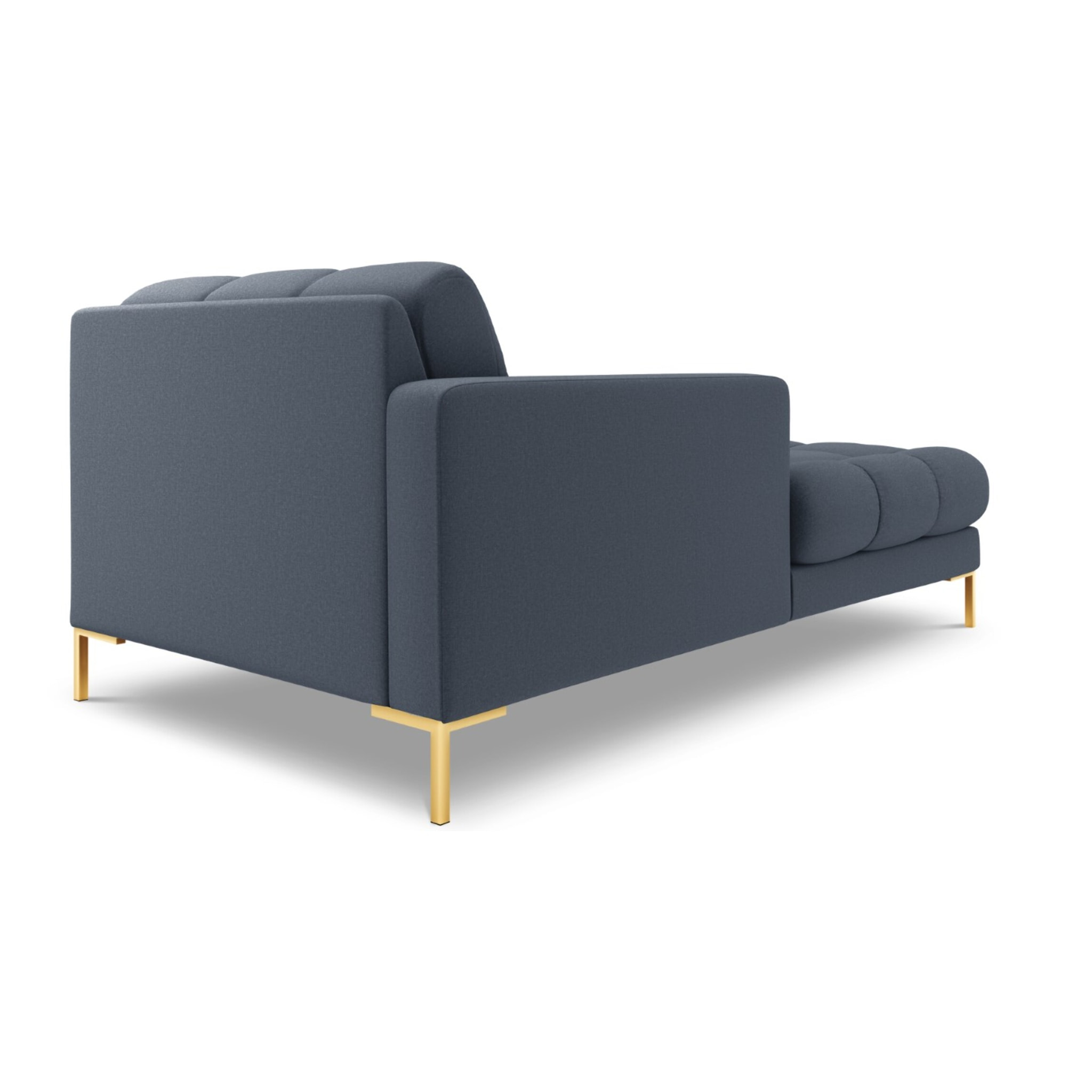 Méridienne gauche "Bali" en tissu structurel bleu foncé
