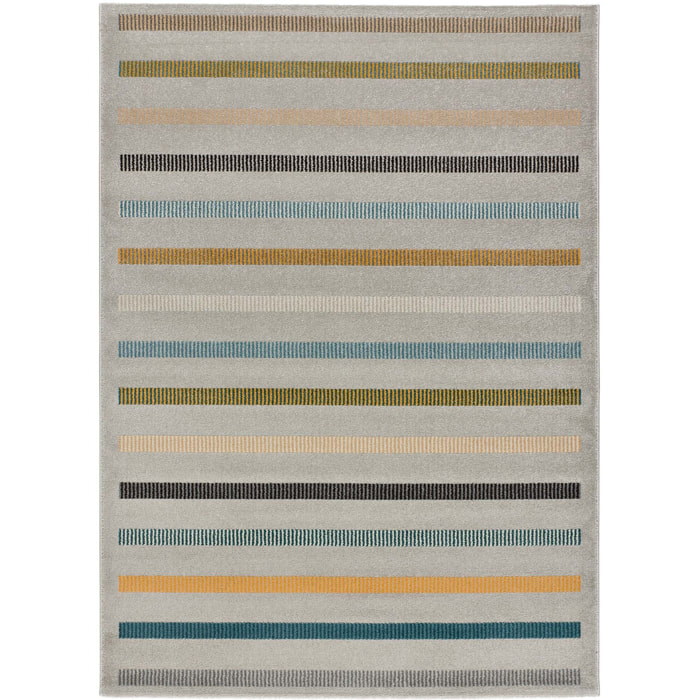 DEBBI Alfombra geométrica de estilo bauhauss multicolor, varias medidas disponibles