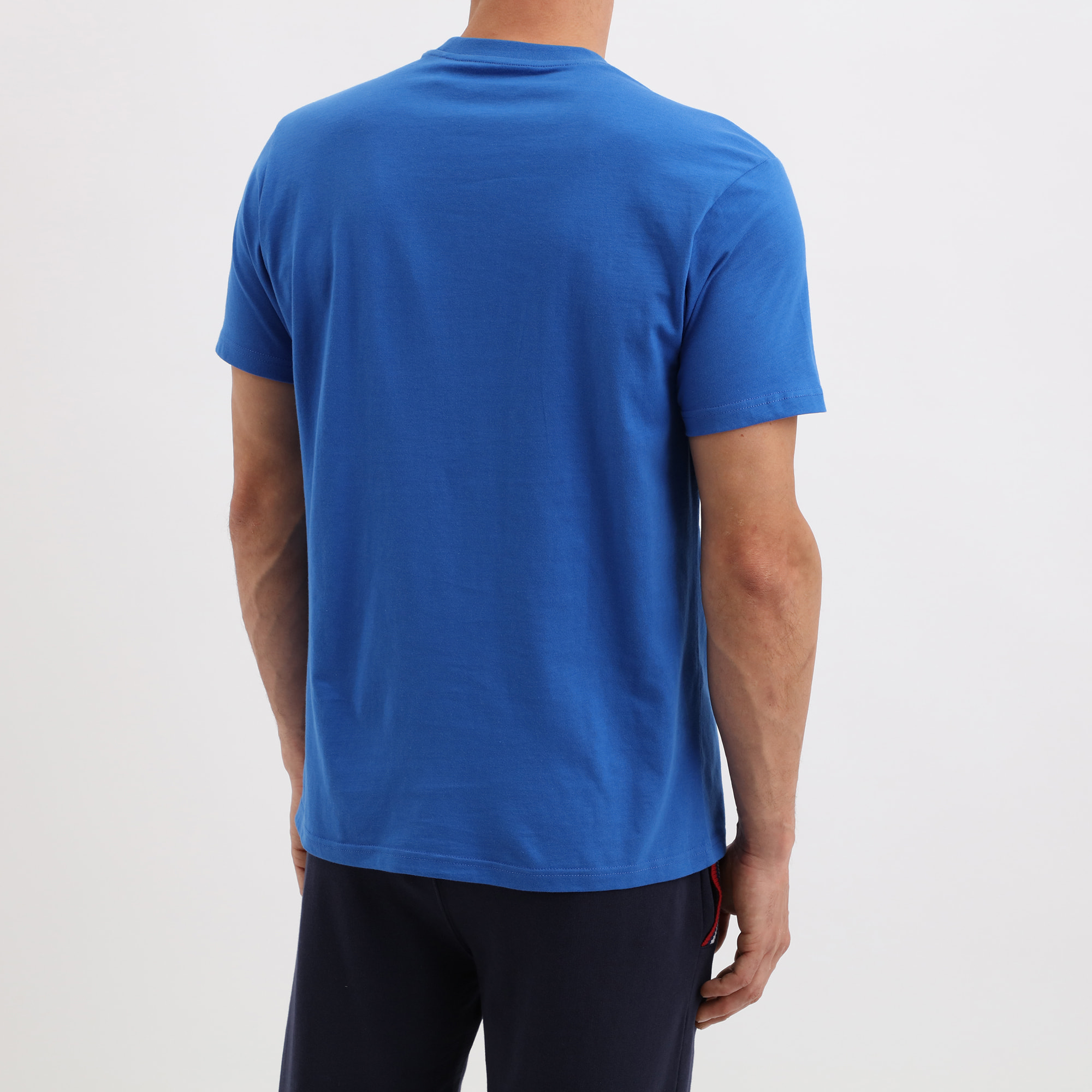 T-shirt jersey con stampa righe multicolor Polo Club St Martin Blu
