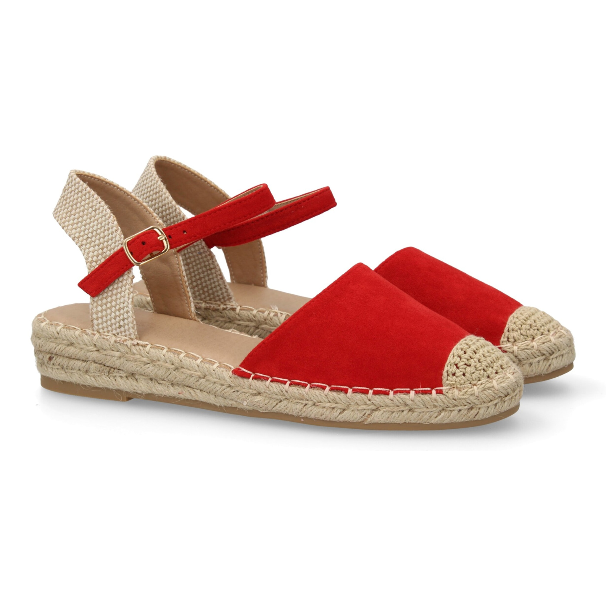 Alpargata mujer yute comoda cierre de hebilla