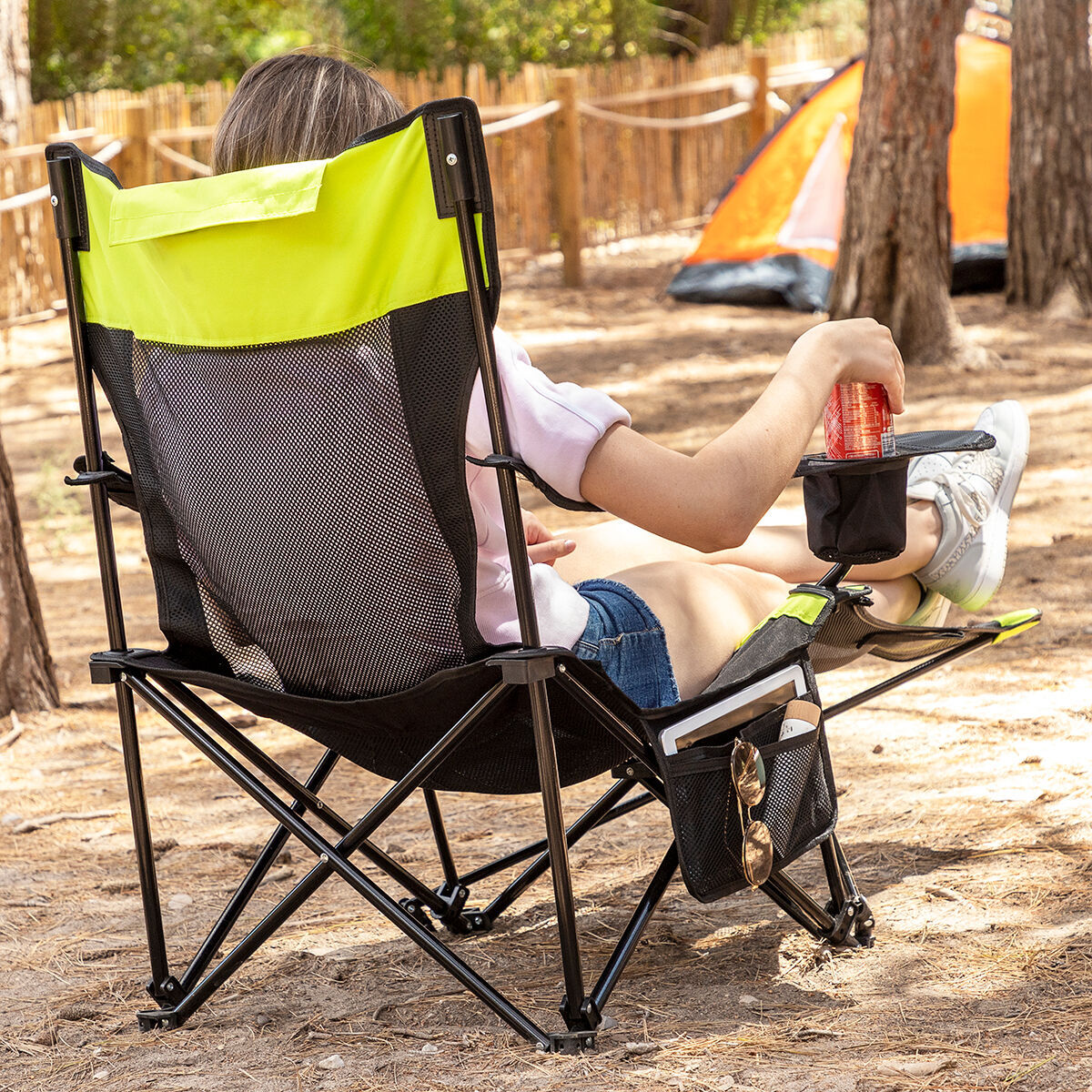 Silla Tumbona Plegable de Camping Kampfort InnovaGoods