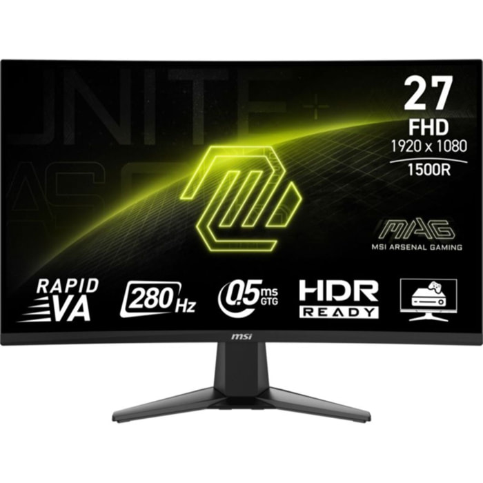 Ecran PC Gamer MSI MAG Incurvé 27'' RAPID VA  276CXF