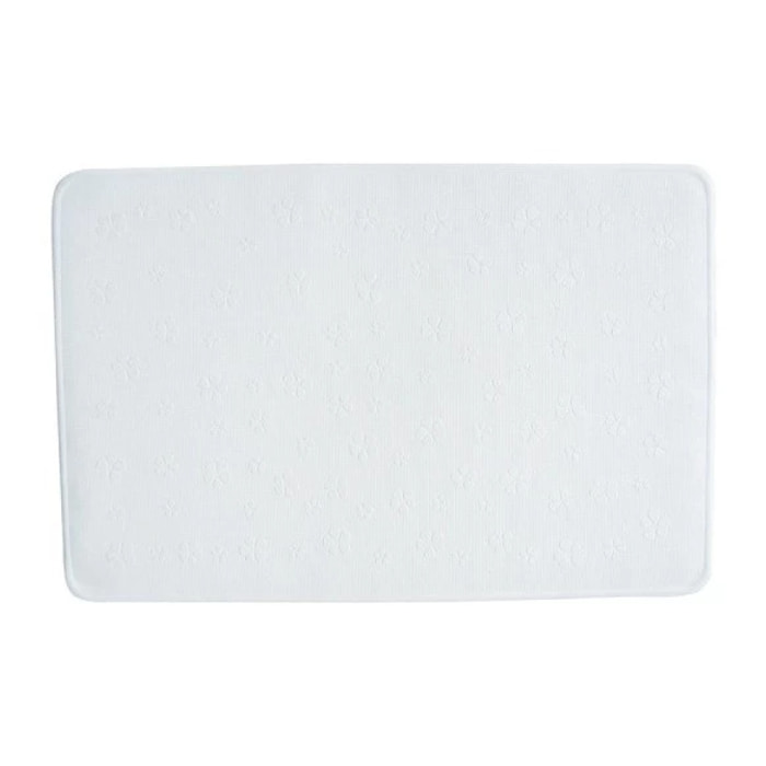 Tapis Fond de baignoire Caoutchouc 35x53cm Blanc MSV