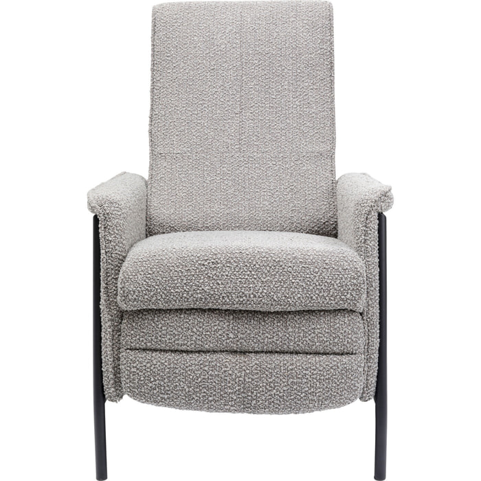 Fauteuil relax Lazy gris Kare Design