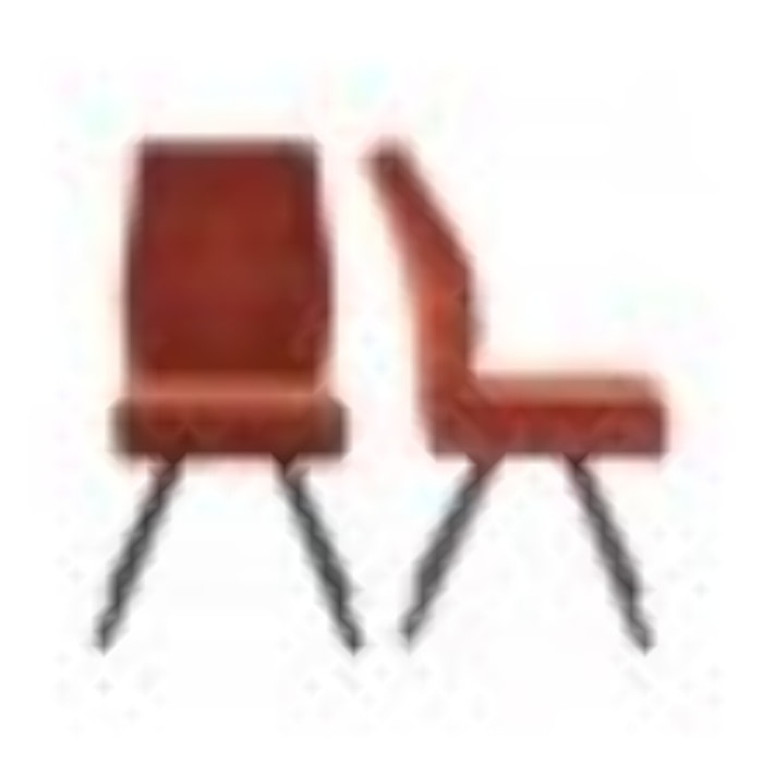 Lot de 2 chaises en velours côtelé - LAGOM