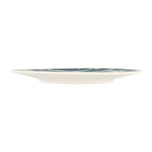 Lot de 6 assiettes à dessert en porcelaine vert 20cm BOTANIC