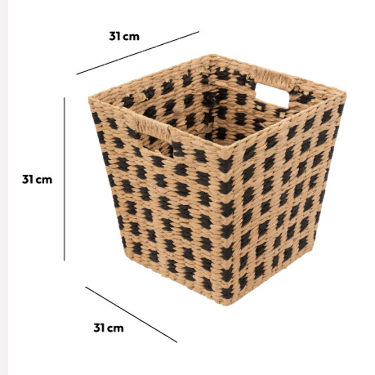 Panier 31x15 cm Noir Terre Inconnue