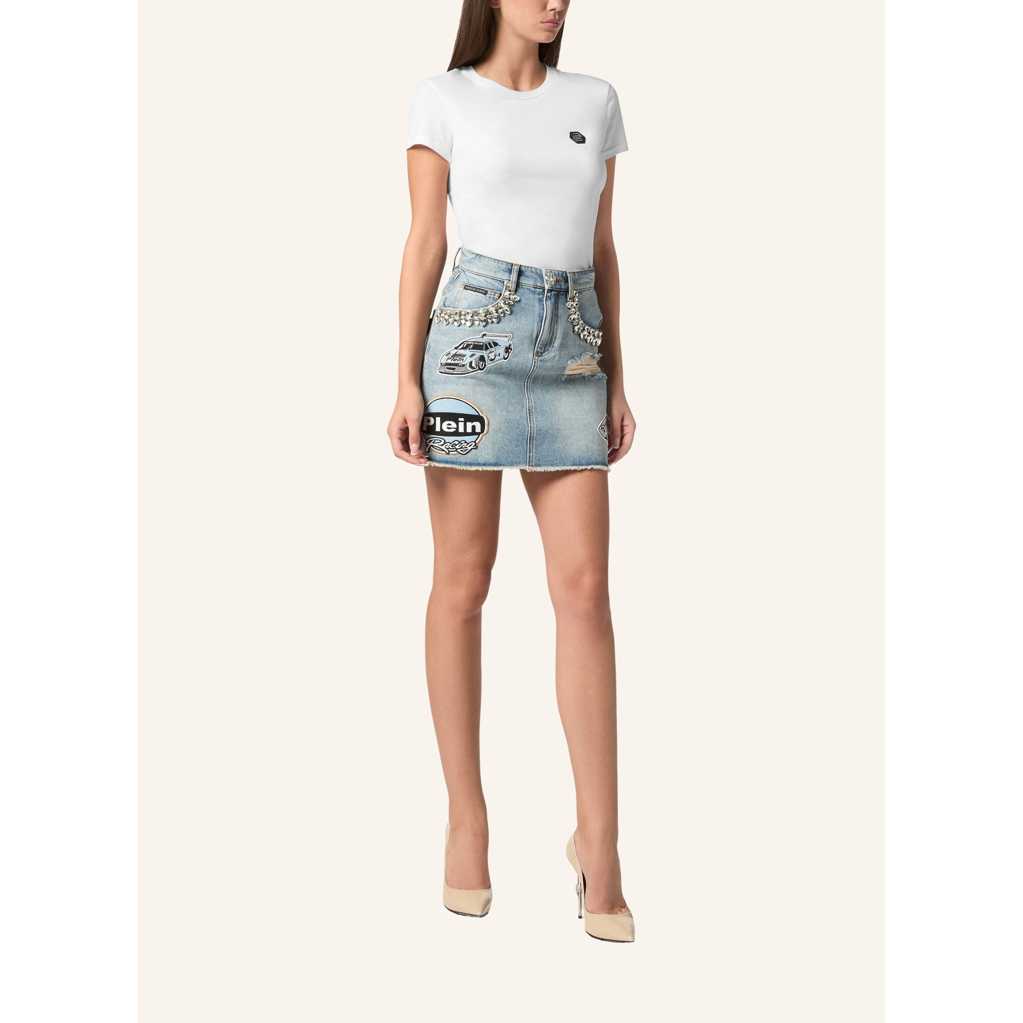 PHILIPP PLEIN Minifalda RACING