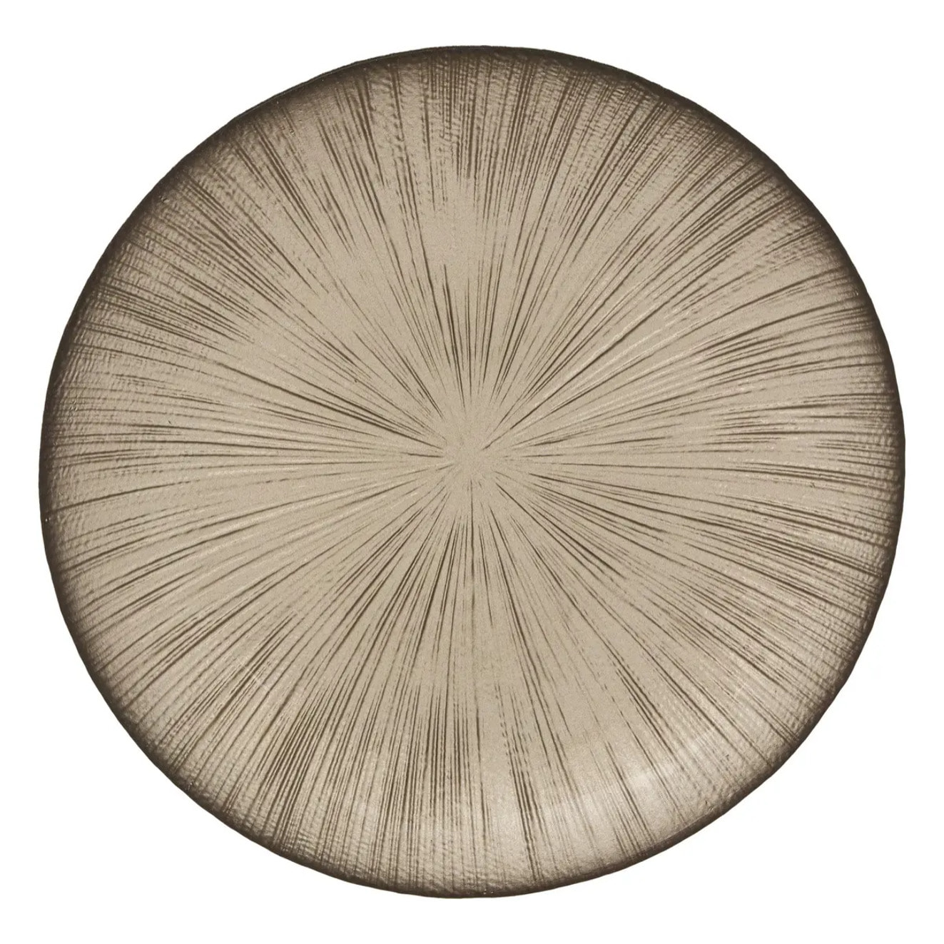 Assiette dessert Gloria champagne D22xH2,5cm