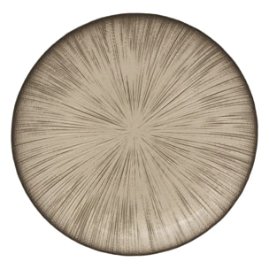 Assiette dessert Gloria champagne D22xH2,5cm