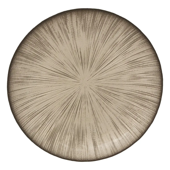 Assiette dessert Gloria champagne D22xH2,5cm