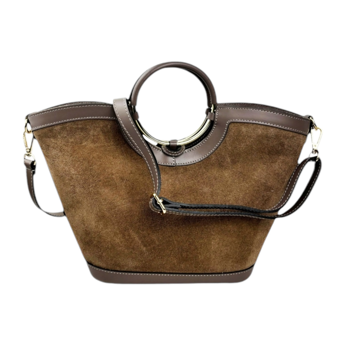 Borsa a mano Cheval Firenze Clara Mini F/W Taupe Scuro