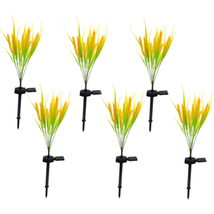 6 Balise solaire plante FERNY H58CM